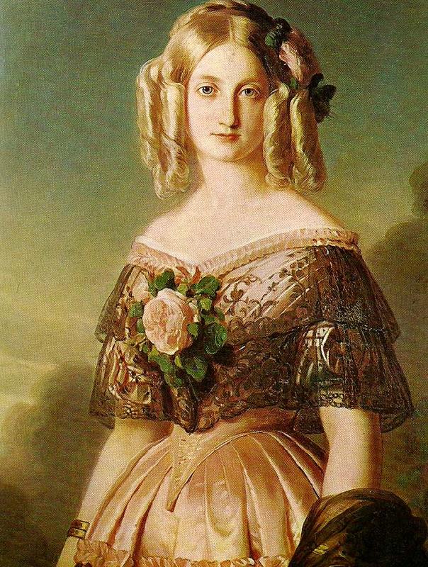 Franz Xaver Winterhalter the duchesse d' aumale oil painting image